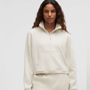 Lululemon Brushed Softstreme Half Zip Sz 6